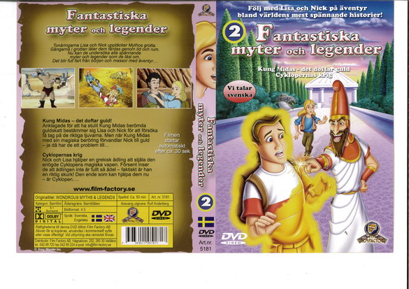 FANTASTISKA MYTER OCH LEGENDER 2 (DVD OMSLAG)