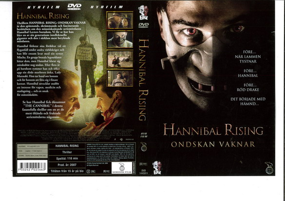 HANNIBAL RISING (DVD OMSLAG)