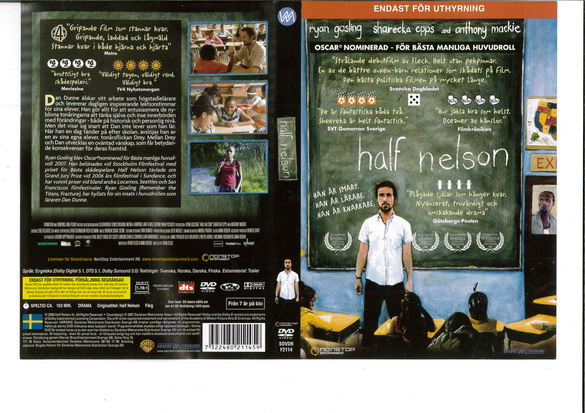 HALF NELSON (DVD OMSLAG)