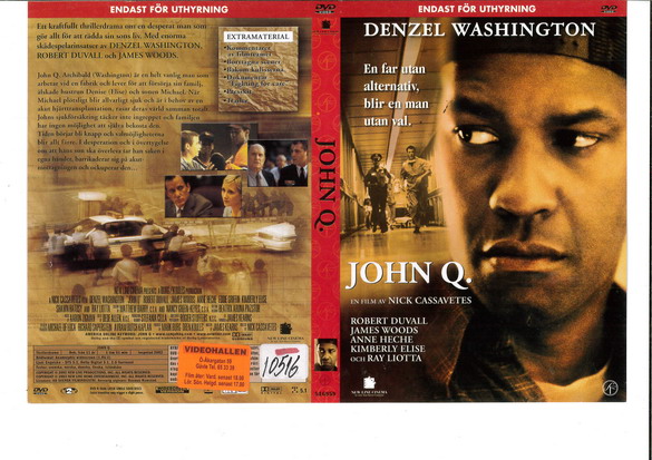 JOHN Q. (DVD OMSLAG)