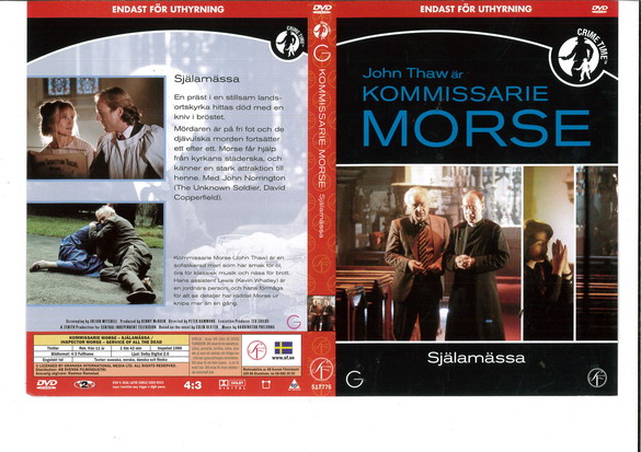 KOMMISARIE MORSE: SJÄLAMÄSSA (DVD OMSLAG)