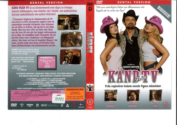 KÄND FRÅN TV (DVD OMSLAG)