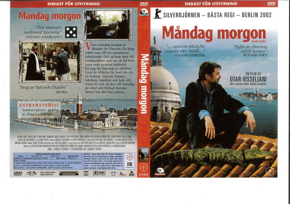 MÅNDAG MORGON (DVD OMSLAG)