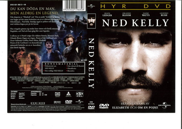 NED KELLY (DVD OMSLAG)