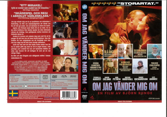 OM JAG VÄNDER MIG OM (DVD OMSLAG)