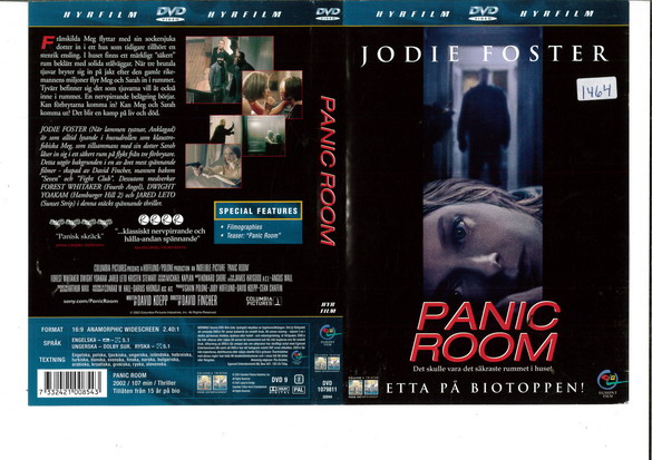 PANIC ROOM (DVD OMSLAG)