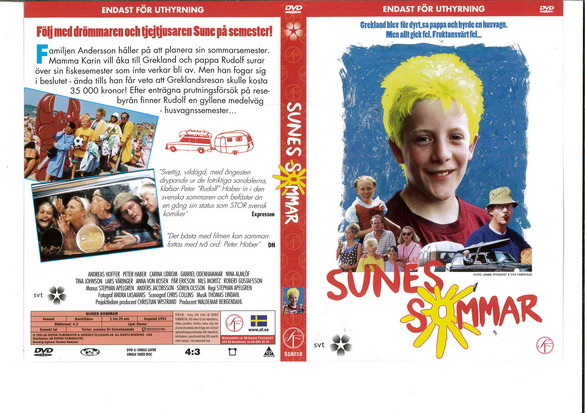 SUNES SOMMAR (DVD OMSLAG)