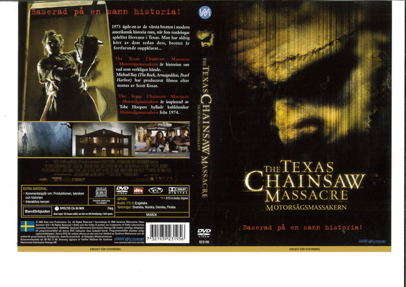 TEXAS CHAINSAW MASSACRE (DVD OMSLAG)