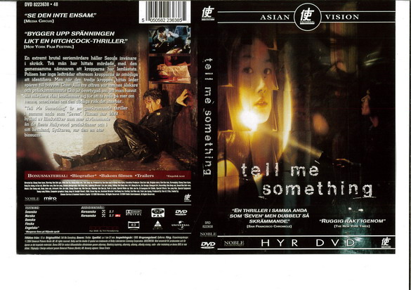 TELL ME SOMETHING (DVD OMSLAG)