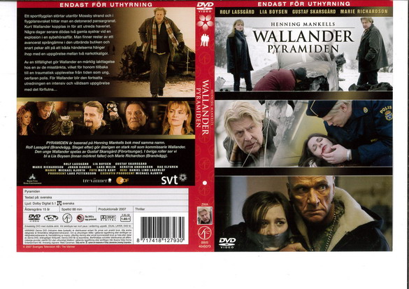 WALLANDER: PYRAMIDEN (DVD OMSLAG)