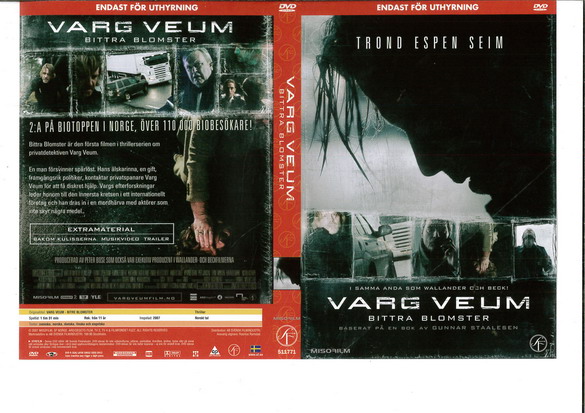 VARG VEUM: BITTRA BLOMSTER (DVD OMSLAG)