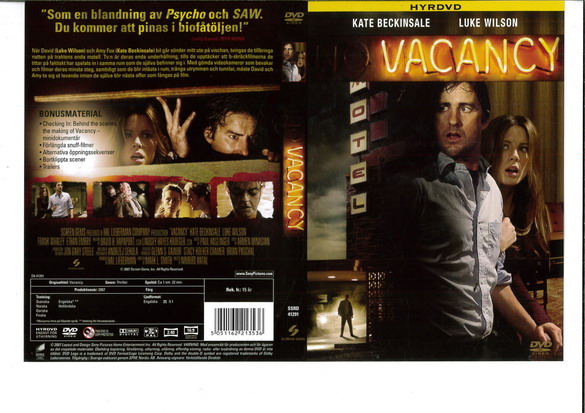 VACANCY (DVD OMSLAG)