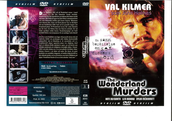 WONDERLAND MURDERS (DVD OMSLAG)
