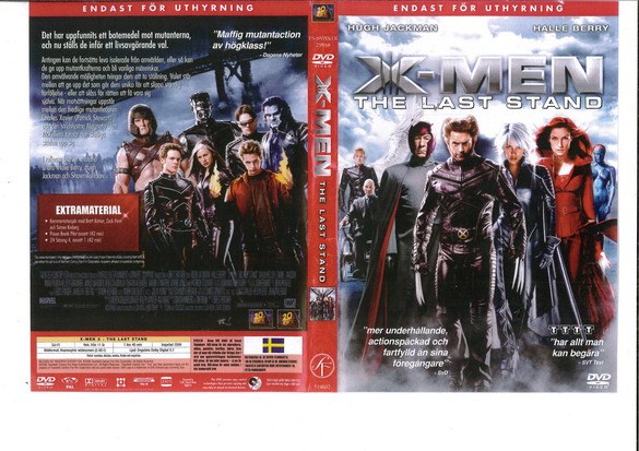 X-MEN: THE LAST STAND (DVD OMSLAG)