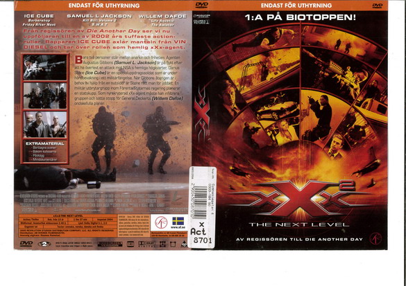 XXX 2: THE NEXT LEVEL (DVD OMSLAG)
