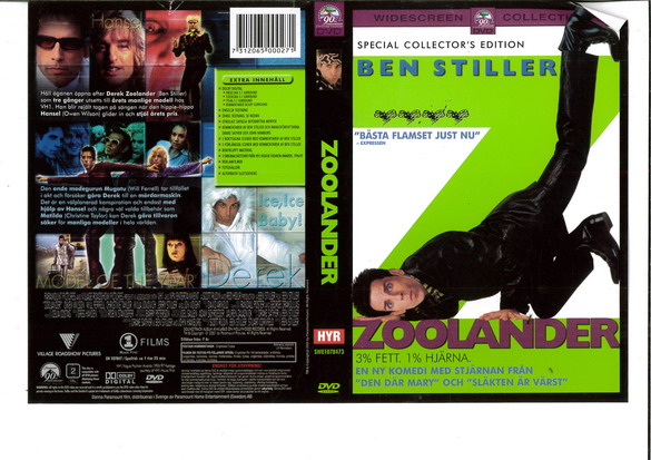 ZOOLANDER (DVD OMSLAG)