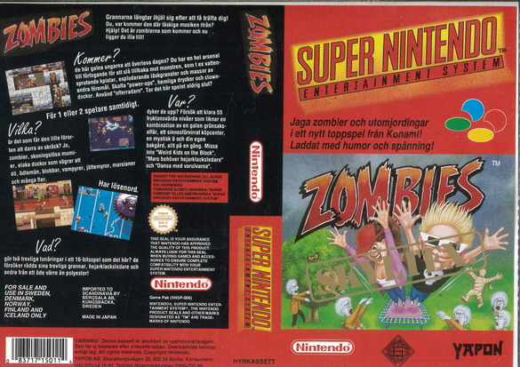 ZOMBIES (SNES-OMSLAG)