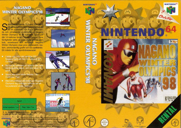 NAGANO WINTER OLYMPICS'98 (N64 OMSLAG)