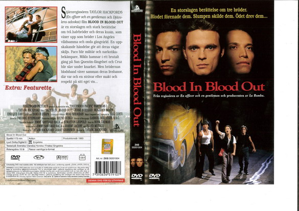 BLOOD IN BLOOD OUT (DVD OMSLAG)