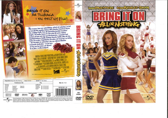 BRING IT ON: ALL OR NOTHING (DVD OMSLAG)
