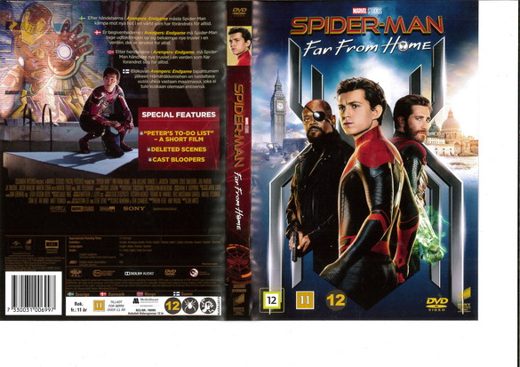 SPIDER-MAN: FAR FROM HOME (DVD OMSLAG)