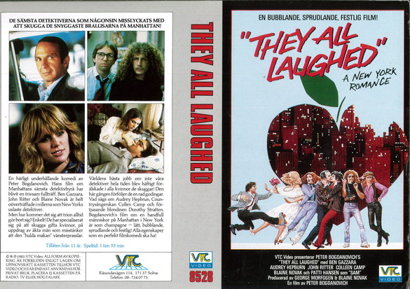 THEY ALL LAUGHED (Vhs-omslag)