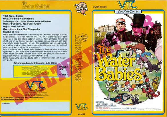 WATER BABIES - SKYLTEXEMPLAR (Vhs-omslag)