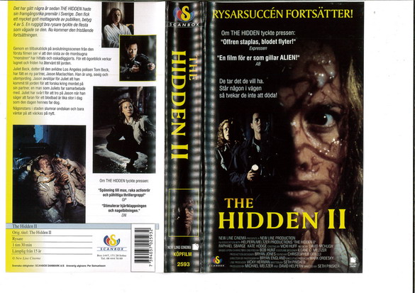 HIDDEN 2 (VHS)