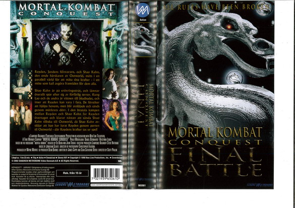 MORTA KOMBAT CONQUEST FINAL BATTLE (VHS)
