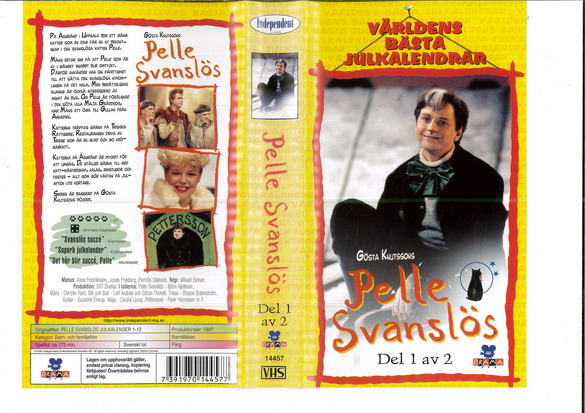 PELLE SVANSLÖS JULKALENDER DEL 1 (VHS)