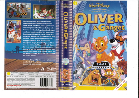 OLIVER & GÄNGET (VHS) NYARE