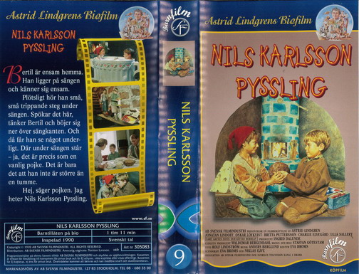 ASTRID LINDGREN  9 NILS KARLSSON PYSSLING (VHS)