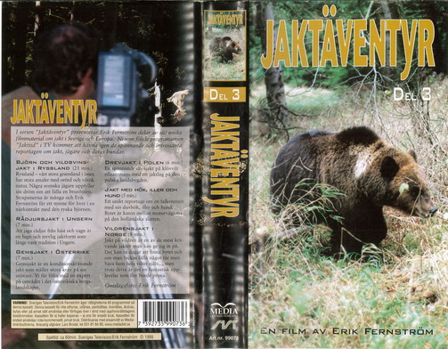 JAKTÄVENTYR DEL 3  (VHS)