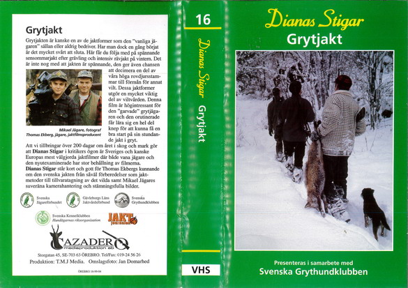 DIANA STIGAR - GRYTJAKT (VHS)