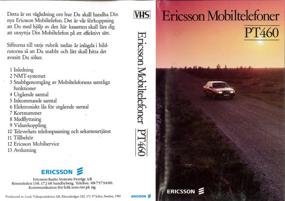 ERICSSON MOBILTELEFONER (VHS)