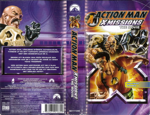 ACTION MAN - X MISSIONS THE MOVIE (VHS)