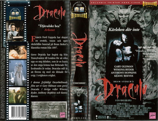 DRACULA - 1992  (VHS)
