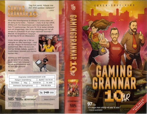 GAMING GRANNAR 10 ÅR (VHS)