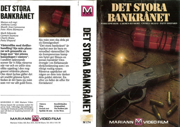 M174 Det Stora Bankrånet (VHS)