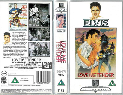 LOVE ME TENDER (VHS) UK