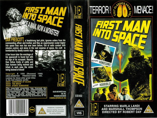 FIRST MAN INTO SPACE  (VHS) UK