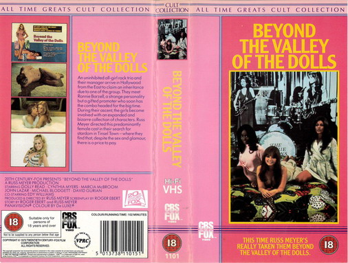 BEYOND THE VALLEY OF DOLLS (VHS) UK