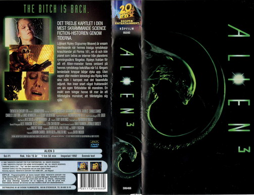 ALIEN 3  (VHS)