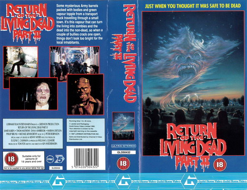 RETURN OF THE LIVING DEAD 2 (VHS) UK