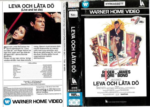99203 LEVA OCH LÅTA DÖ (VHS)