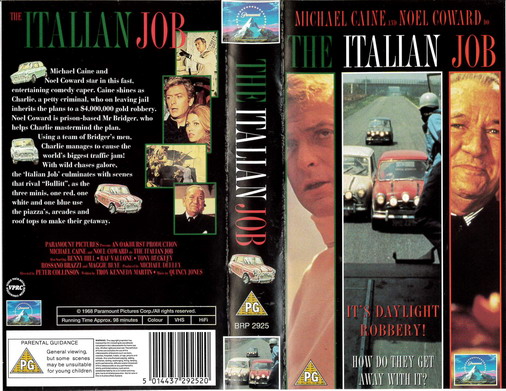 ITALIAN JOB -1968 (VHS) UK