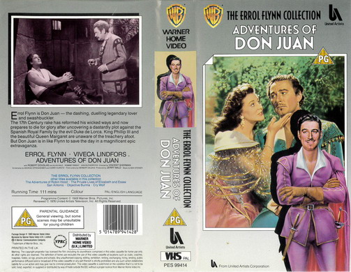 ADVENTURE OF DON JUAN (VHS) UK