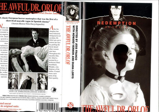 RED 003 AWFUL DR.ORLOF (VHS) HOL