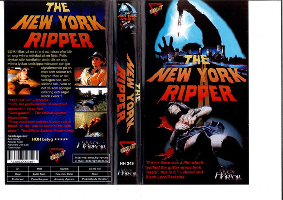 NEW YORK RIPPER (VHS)