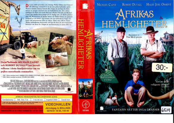 AFRIKAS HEMLIGHETER (vhs-omslag)